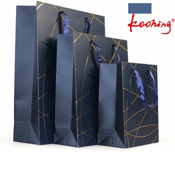 Factory Custom High Quality Hot Stamping Gold /Promotional Leopard Paper Handbags 