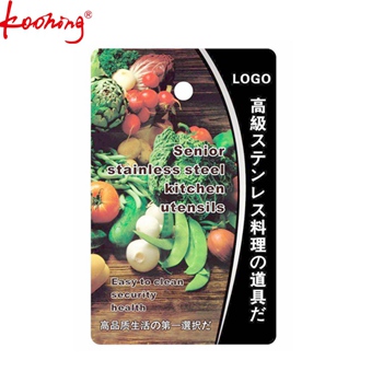 Custom Design Black Cardboard Hang Tag Printing for Pans Kitchen Ware