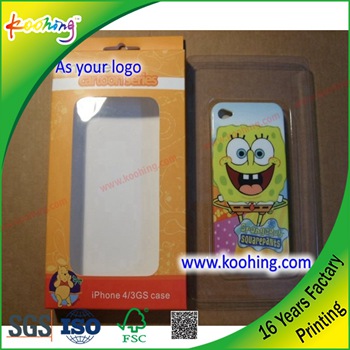 Customized Plastic Mobile iPhone Case Packaging Box