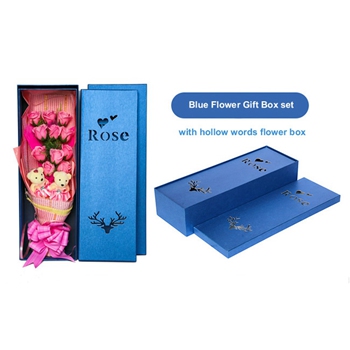 Hot Sale Luxury Custom Festival Rose Flower Cardboard Flower/Gift Paper Box with Lid