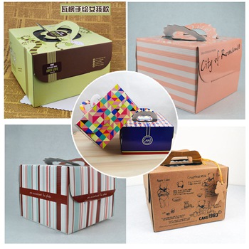 Factory Custom beautiful small gift  lovely paper ckae packing box 
