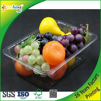 Factory cusyom recycled plastic pp packing tary for fruit,vegetable,meant.pork