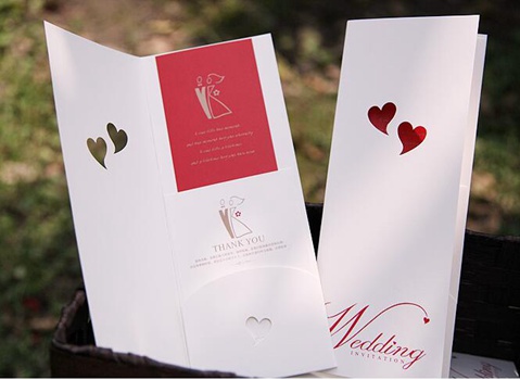 Factory custom low price wholesale wedding/festival/blessing  romantic card 