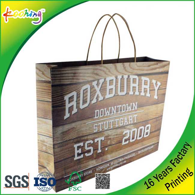 cheap custom printed kraft paper bag