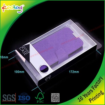 Factory Custom High quality Printing Phone Case Plastic PVC packing box