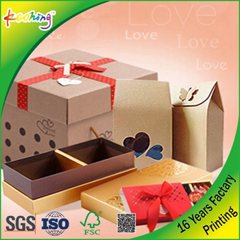 Factory Custom Printed  store gift  paper packing box