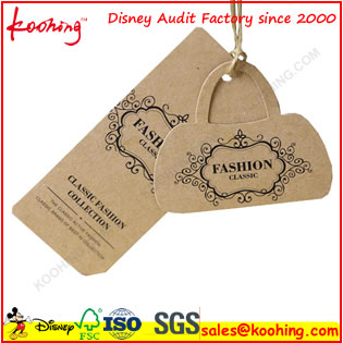 Factory custom design Printed  t paper hang tag 