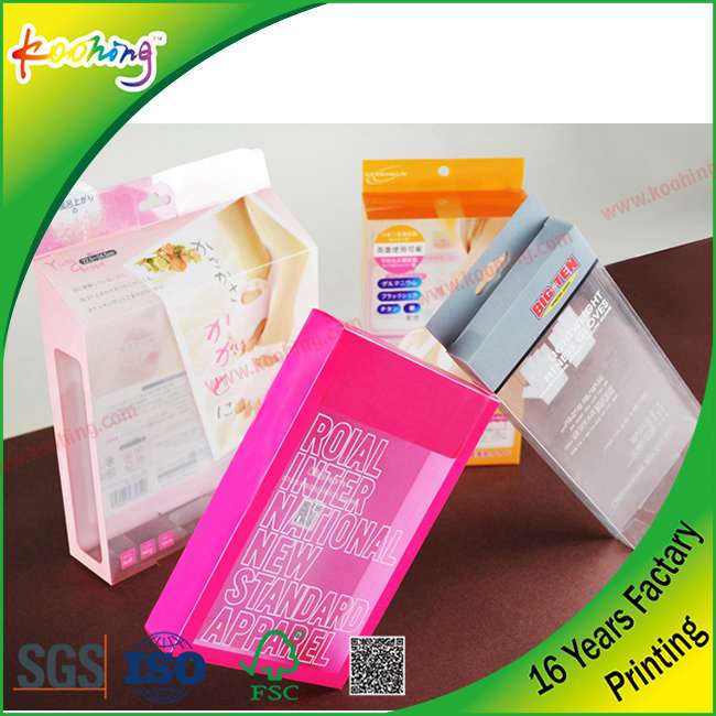 hard plastic PVC/PP/PET small packaging box for electronics case