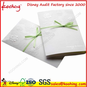 wedding/birthday/valentine foldable invitation cards print on art paper