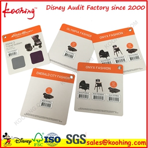 Koohing Factory Printing Cloth Material Display Card