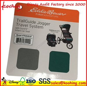 Koohing Factory Printing Cloth Material Display Card