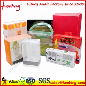 clear plastic pet pvc pp folding box