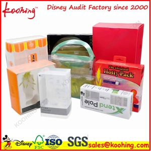 clear PET PP plastic packaging box