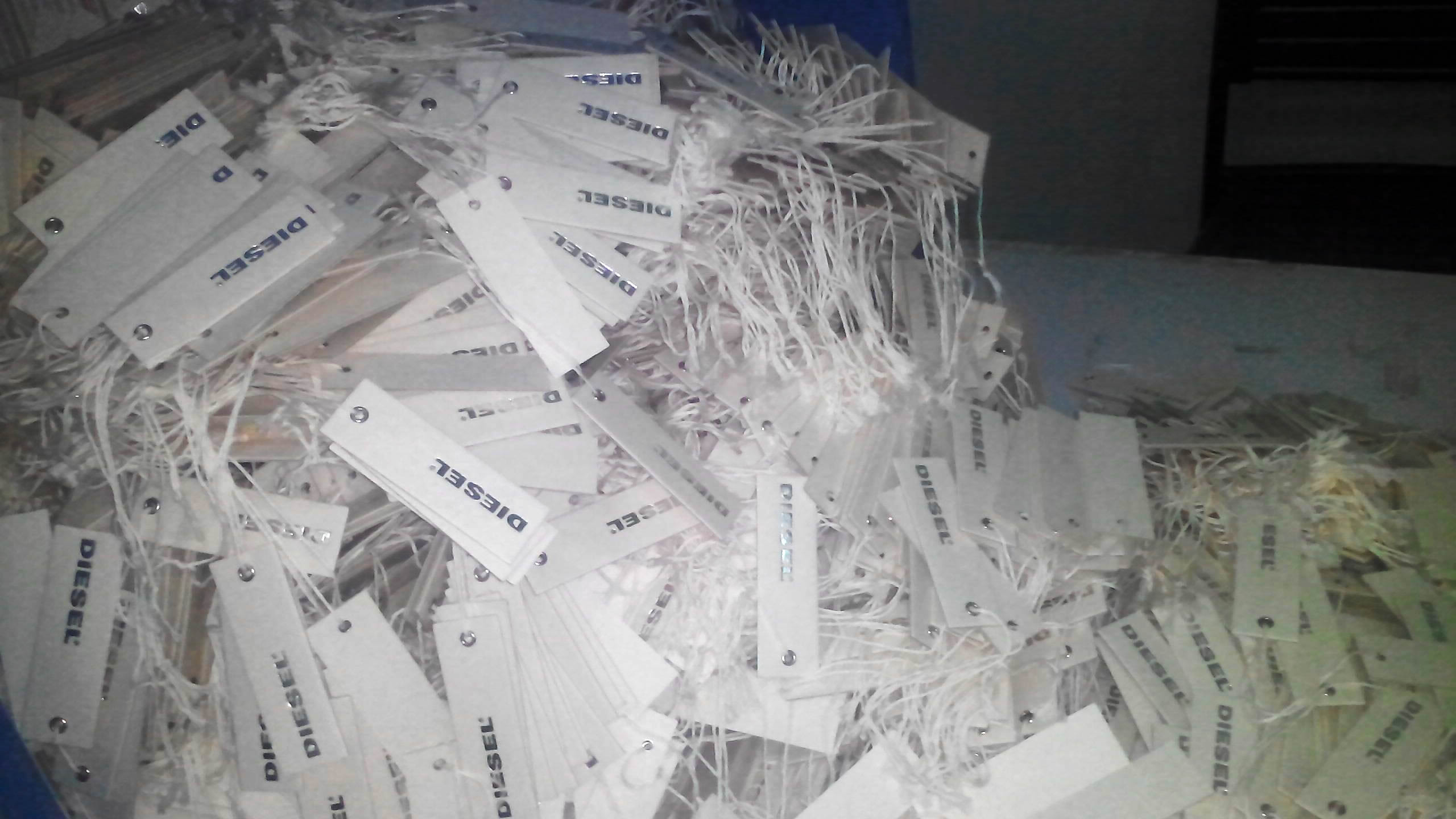 Diesel - Koohing Custom Hang Tag /Packaging for Clothes