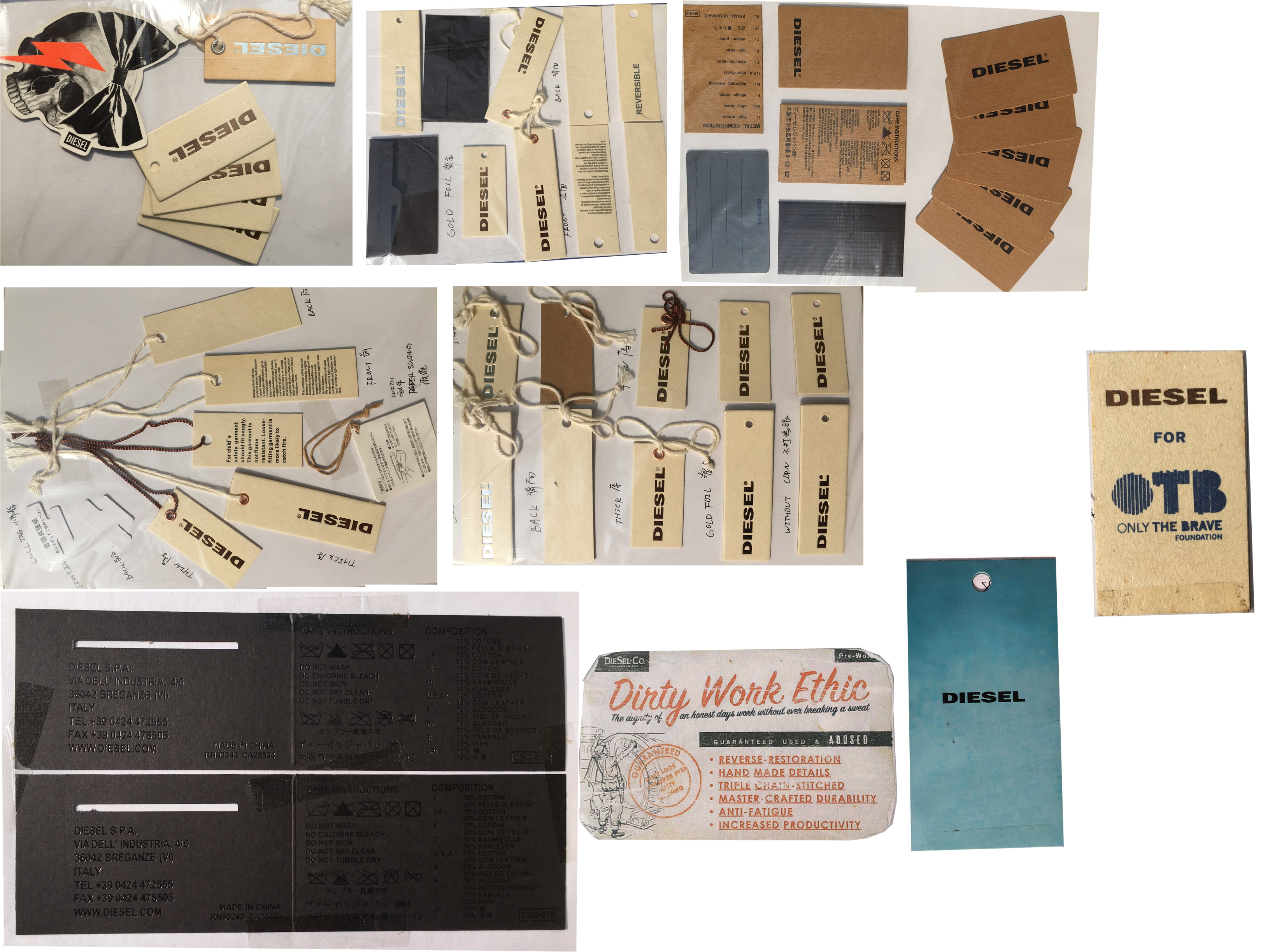 Diesel - Koohing Custom Hang Tag /Packaging for Clothes