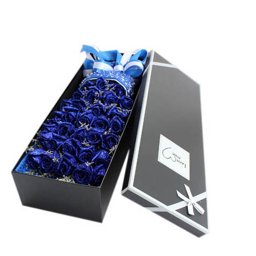 Flower Gift Box Professional OEM/ODM Manufacturer Wholesale Purple Fibrin Mats Inside The Round Cardboard 