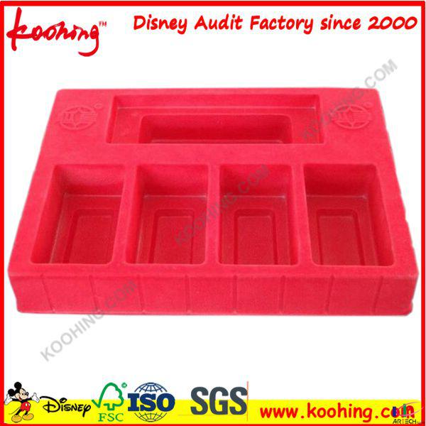 Plastic Flocking Clamshell Blister Packaging Tray