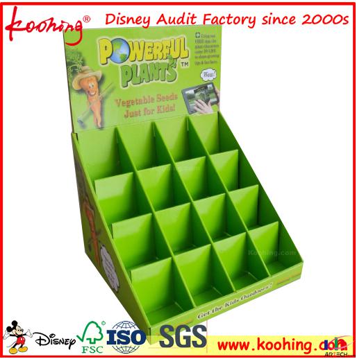 Paper Shelf PDQ Market Floor Display stand for products 
